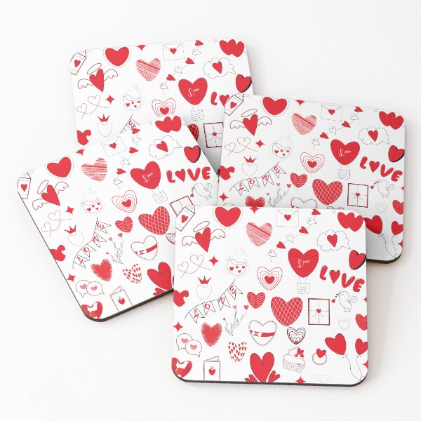 Item preview, Doodle love set pattern designed and sold by itsinnav.