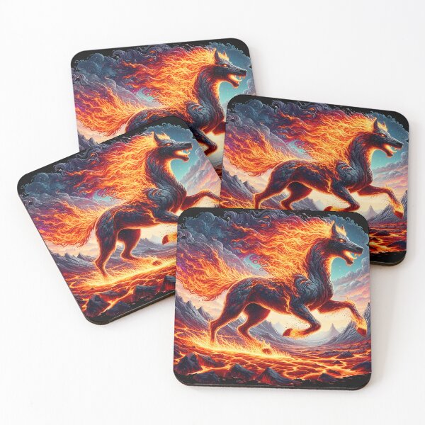 Item preview, Fire Lava Horse, Ai Generated Art  designed and sold by ACC .