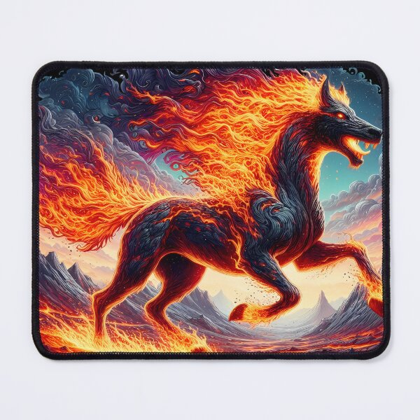 Item preview, Fire Lava Horse, Ai Generated Art designed and sold by ACC .