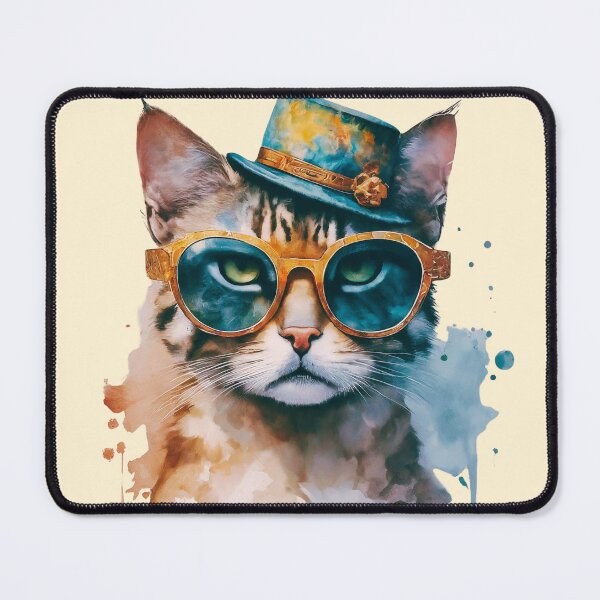 Item preview, Cat in Cap: Meowtastic Style designed and sold by Taans-Creation.