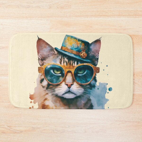Item preview, Cat in Cap: Meowtastic Style designed and sold by Taans-Creation.
