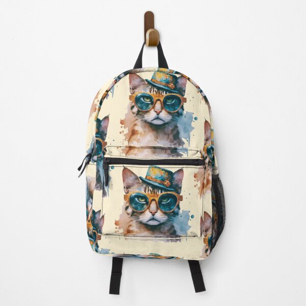 Item preview, Cat in Cap: Meowtastic Style designed and sold by Taans-Creation.