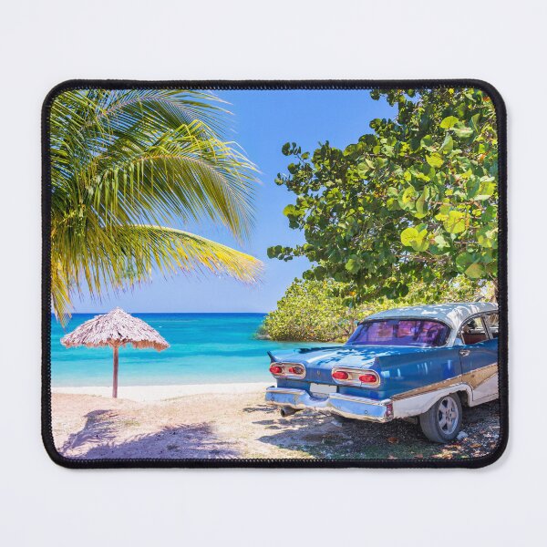 Item preview, Car and beach in Cuba designed and sold by Delphimages Art.