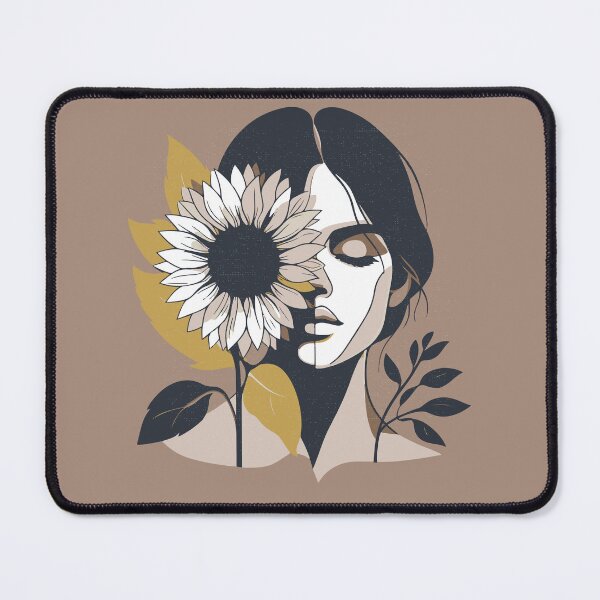 Item preview, Abstract Woman Flower Art, Modern Portrait with flowers, bold aesthetics. designed and sold by Radiant-R-art.