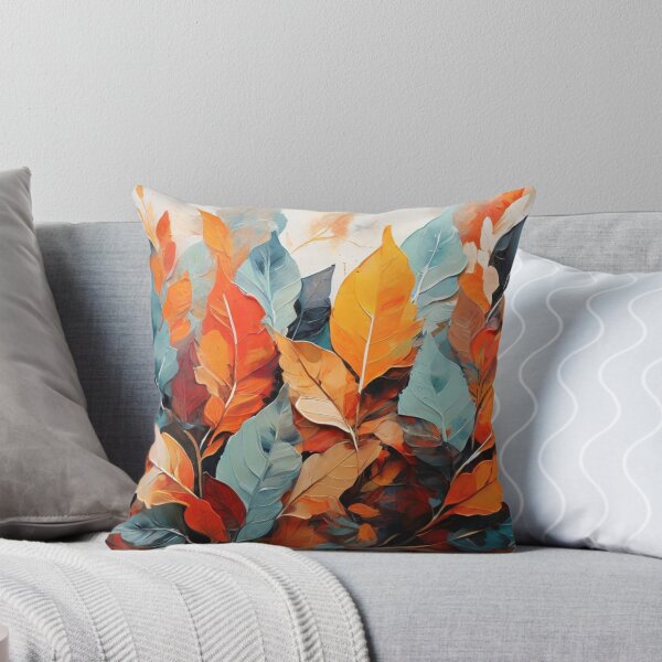 Item preview, high-end acrylic painting, modern style, autumn colors and patterns, double exposure, abstract layers on overlay, colorful, leaves, vector designed and sold by thima shop.