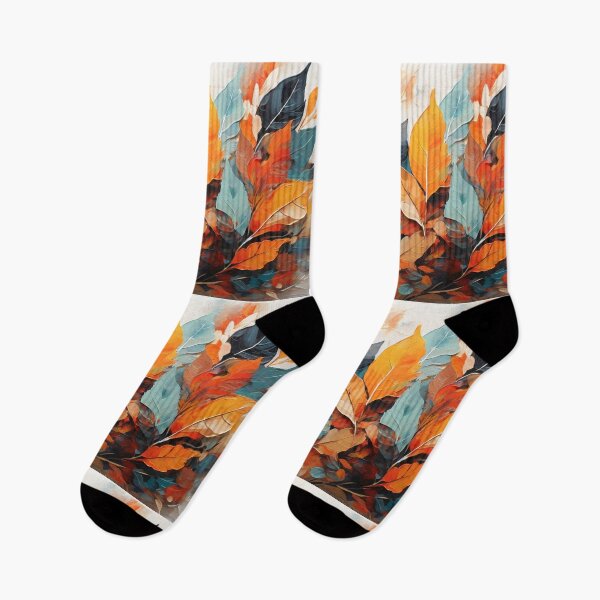 Item preview, high-end acrylic painting, modern style, autumn colors and patterns, double exposure, abstract layers on overlay, colorful, leaves, vector designed and sold by thima shop.