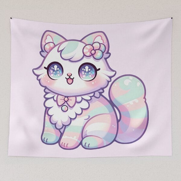 Item preview, Kawaii pastel candycore cat designed and sold by Unitepeople.