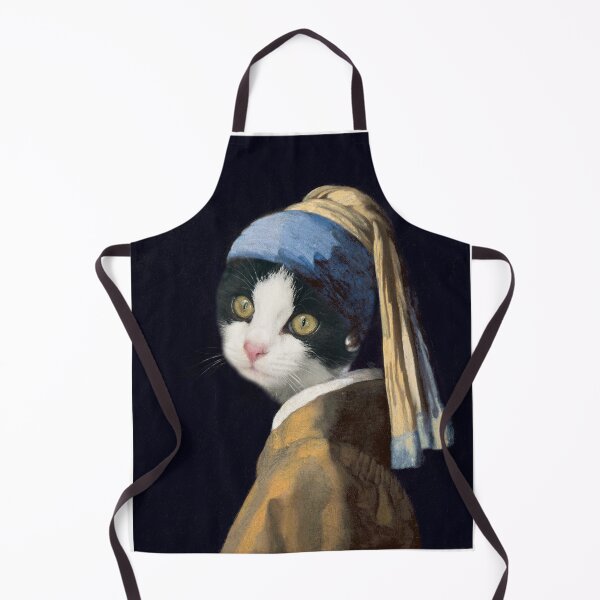 Item preview, Cat with a pearl earring designed and sold by Delphimages Art.