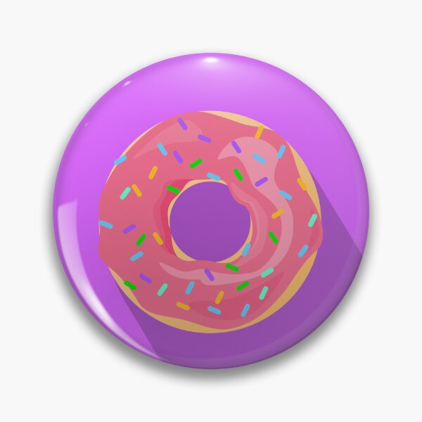 Item preview, Strawberry Donut in Purple Background designed and sold by Portraitvalley.