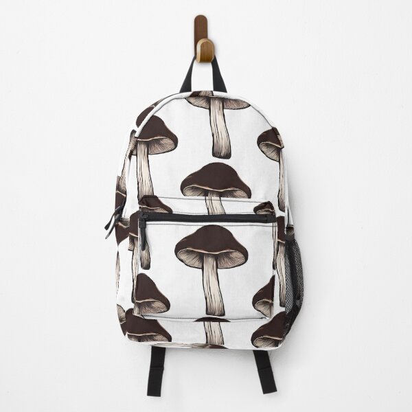 Item preview, Dark Brown Watercolor Mushroom Art designed and sold by EmeraldeaArt.