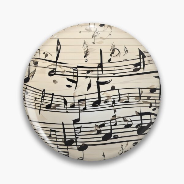 Item preview, Sweeping Musical Notes on a Vintage Paper Background designed and sold by Rostislav Bouda.
