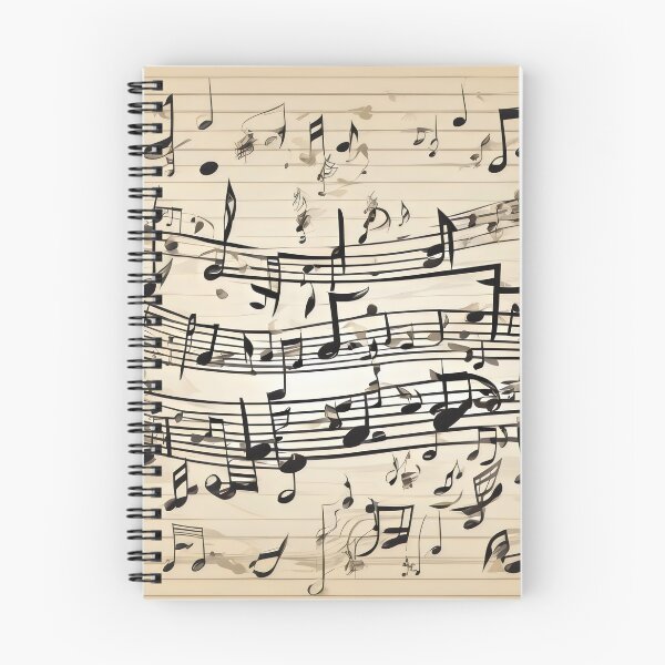 Item preview, Sweeping Musical Notes on a Vintage Paper Background designed and sold by Rostislav Bouda.