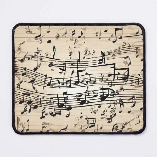 Item preview, Sweeping Musical Notes on a Vintage Paper Background designed and sold by Rostislav Bouda.