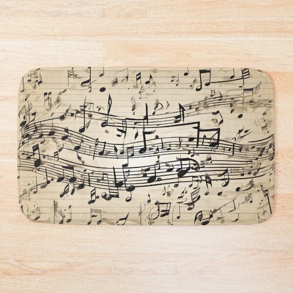 Item preview, Sweeping Musical Notes on a Vintage Paper Background designed and sold by Rostislav Bouda.