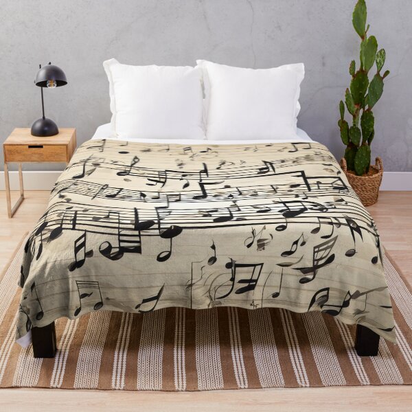 Item preview, Sweeping Musical Notes on a Vintage Paper Background designed and sold by Rostislav Bouda.