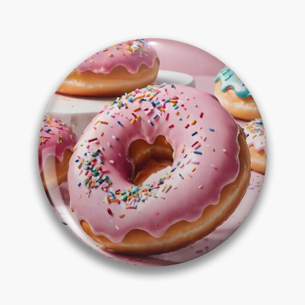Item preview, Pink Frosted Donut designed and sold by Geek-Girl-Art.
