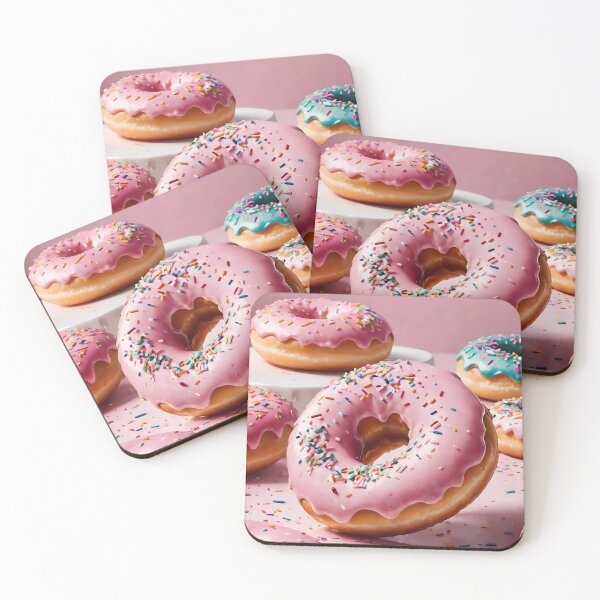 Item preview, Pink Frosted Donut designed and sold by Geek-Girl-Art.