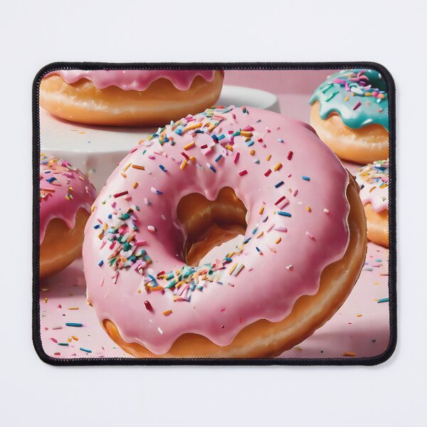 Item preview, Pink Frosted Donut designed and sold by Geek-Girl-Art.