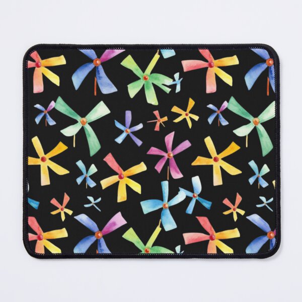 Item preview, Brightly colored ,windmills, drawn with graphics, watercolor style. designed and sold by Icon-Network.