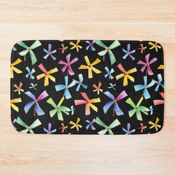Item preview, Brightly colored ,windmills, drawn with graphics, watercolor style. designed and sold by Icon-Network.
