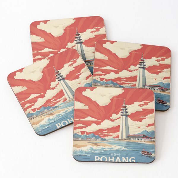Item preview, Pohang South Korea Tourism Vintage Poster 2 designed and sold by TravelersGems.