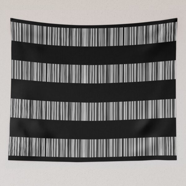 Item preview, Black and white bar code art customized  designed and sold by theparkfact0.