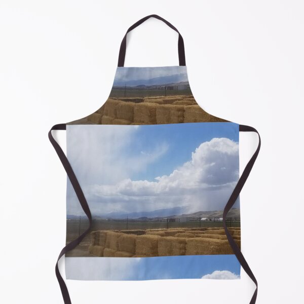 Item preview, hay maze in fall in front of forming cloud wall  designed and sold by richard ely.