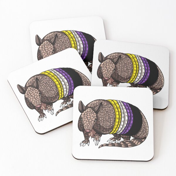 Item preview, Non-Binary Pride Armadillo designed and sold by agcatt.