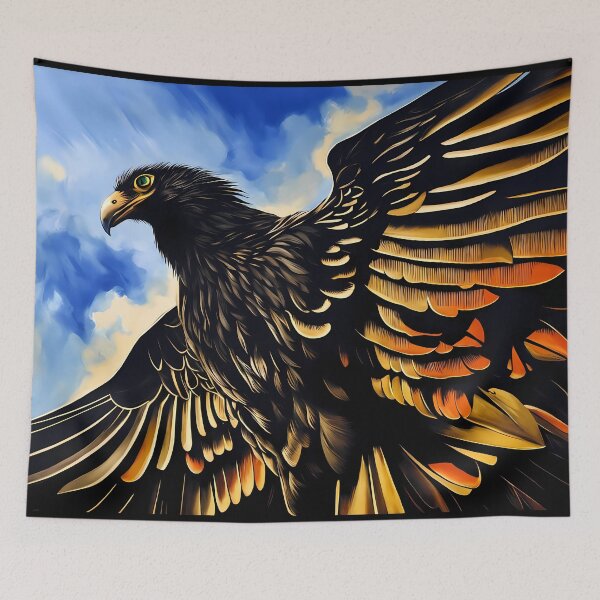 Item preview, Flying Black Vulture, Ai Generated Art  designed and sold by ACC .