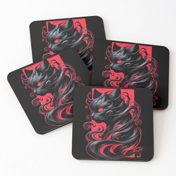 Item preview, Cool Funny Abstract Art Black Cat Demon designed and sold by TomFrontierArt.