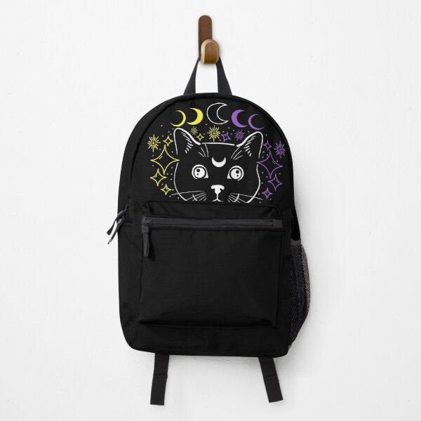 Item preview, Subtle Non Binary Pride Flag Colors Celestial Cat Moon Phases designed and sold by ontrendshirts.