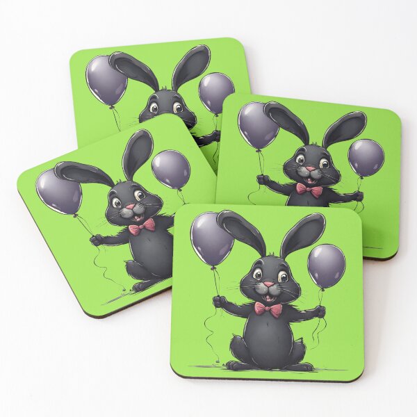 Item preview, Funny black bunny. designed and sold by KrisDry.