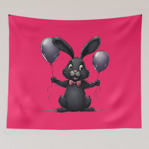 Item preview, Funny black bunny. designed and sold by KrisDry.