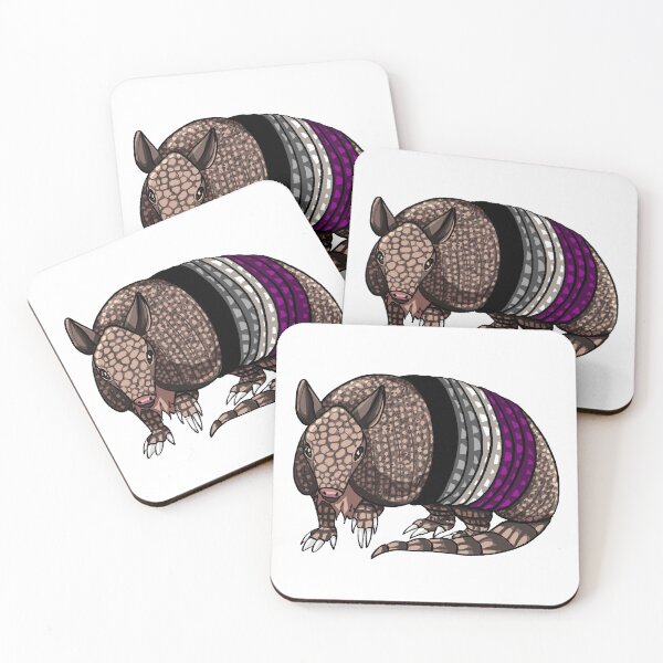 Item preview, Asexual Pride Armadillo designed and sold by agcatt.