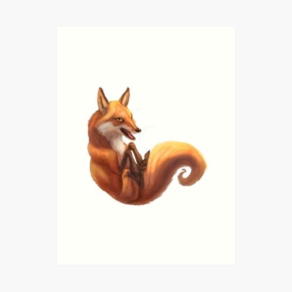 Silly Fox. Art Print