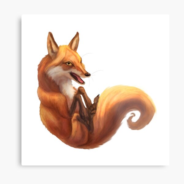 Silly Fox. Metal Print