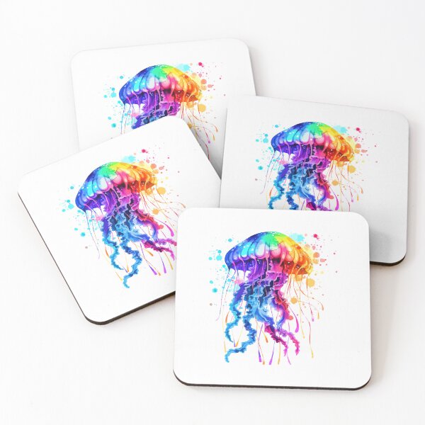 Item preview, Iridescent Jellyfish Watercolor Painting designed and sold by TeeARTHY.