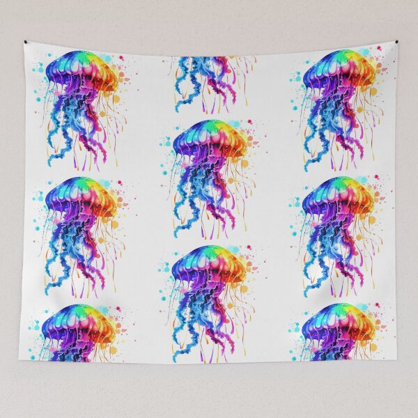 Item preview, Iridescent Jellyfish Watercolor Painting designed and sold by TeeARTHY.