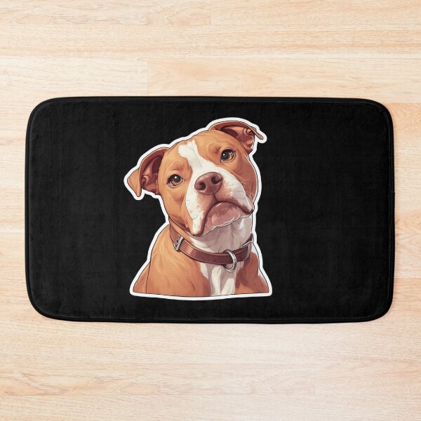 Item preview, Cute stafford bull terrier puppy // stafford bull terrier puppy cute design // stafford bull terrier Dog mats, cute puppy pet bandanas, Puppy cute dog Poster designed and sold by SMARTKIT  DESIGNAGENCY.
