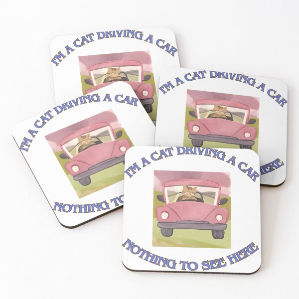 Item preview, I'm a cat driving a car 1 designed and sold by LorenzoArtZa.