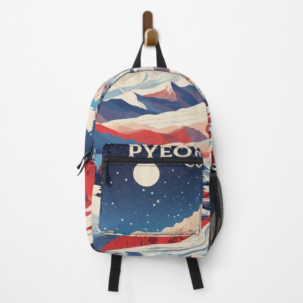 Item preview, Pyeongchang County South Korea Starry Night Tourism Vintage Poster designed and sold by TravelersGems.