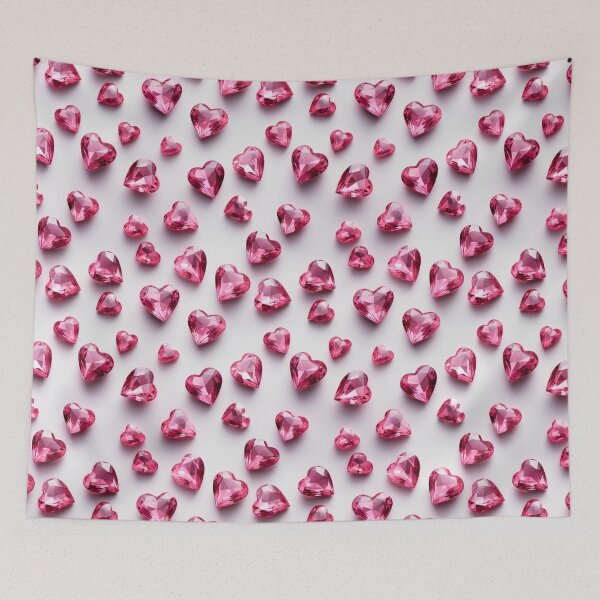 Item preview, 3D Pink Crystal Hearts designed and sold by SimoneBalman.