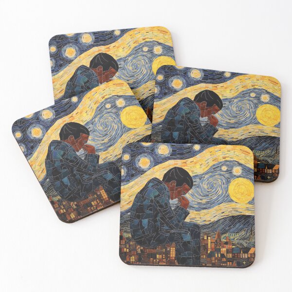 Item preview, Van Gogh Starry Night Inspired Lonely Boy Artwork designed and sold by Divine Ease.