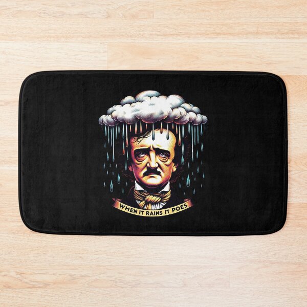 Item preview, Funny Edgar Allan Poe Literary Goth When It Rains It Poes designed and sold by PoeandCoLit.