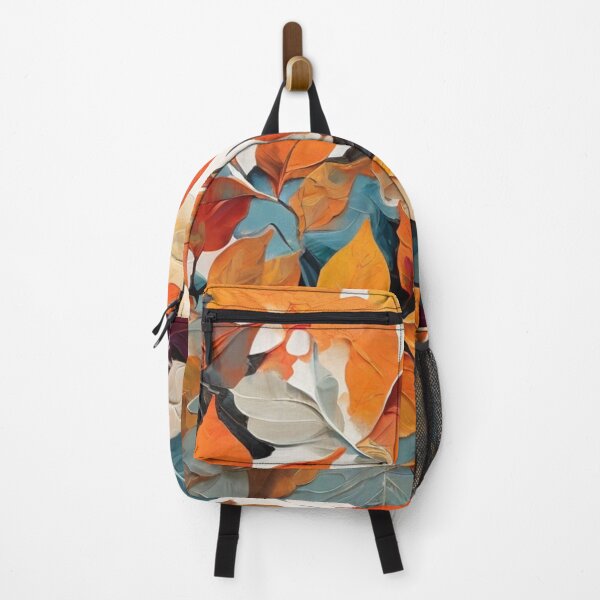 Item preview, high-end acrylic painting, modern style, autumn colors and patterns, double exposure, abstract layers on overlay, colorful, leaves, vector designed and sold by thima shop.