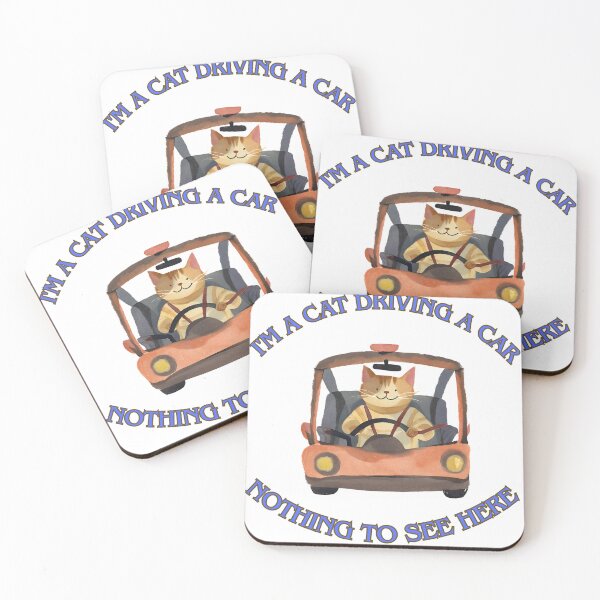 Item preview, I'm a cat driving a car 2 designed and sold by LorenzoArtZa.
