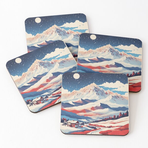 Item preview, Pyeongchang County South Korea Starry Night Tourism Vintage Poster 2 designed and sold by TravelersGems.