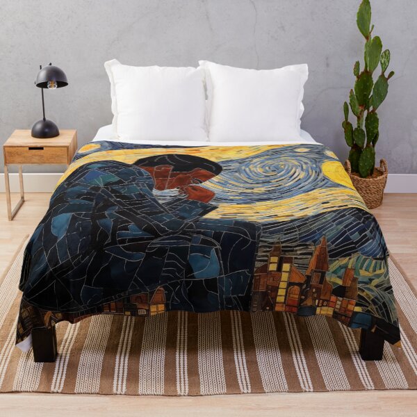 Item preview, Van Gogh Starry Night Inspired Lonely Boy Artwork designed and sold by Divine Ease.