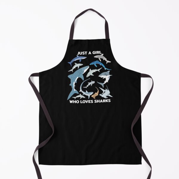 Item preview, Just a girl who loves Sharks Blue Shark Hammerhead Mako Shark designed and sold by NicGrayGraphic.