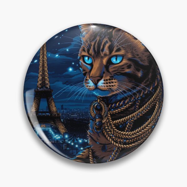 Item preview, Bengal Cat In Paris designed and sold by Nocturne  Paws.